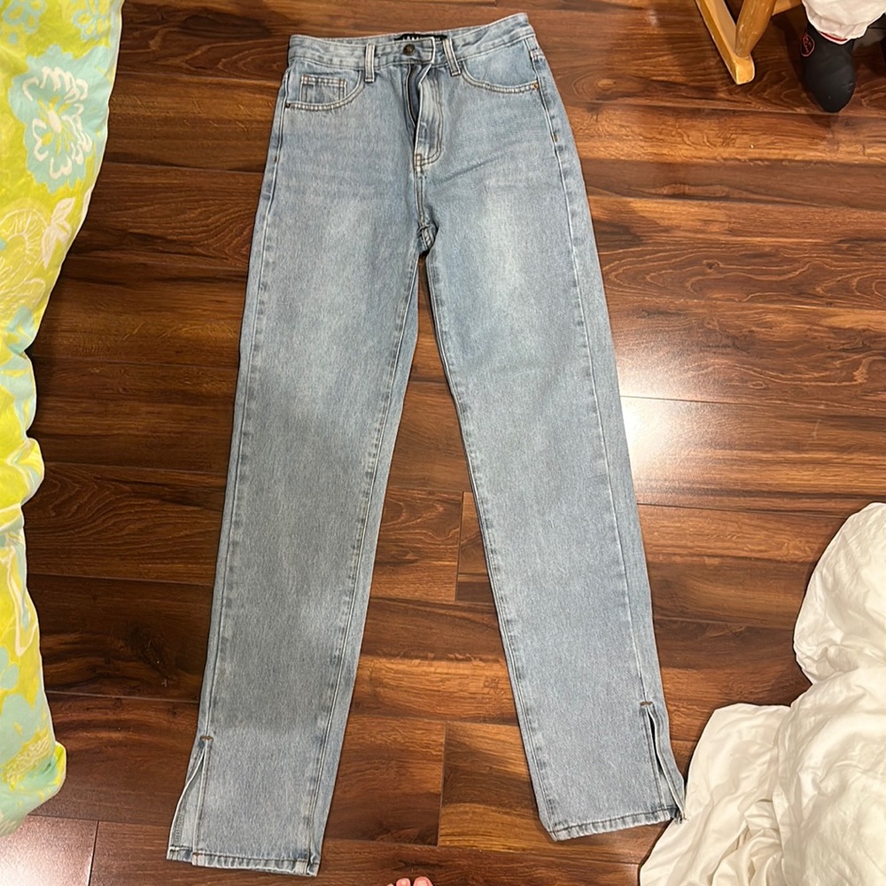 Lioness slit denim jeans